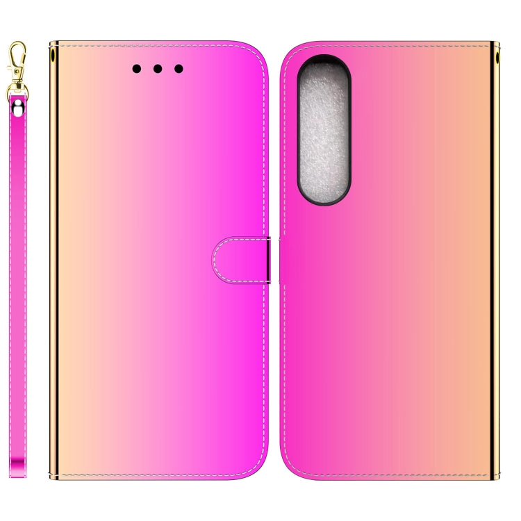 For Sony Xperia 1 IV 2023 Imitated Mirror Surface Horizontal Flip Leather Phone Case