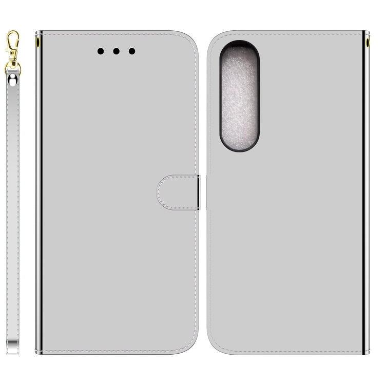 For Sony Xperia 1 IV 2023 Imitated Mirror Surface Horizontal Flip Leather Phone Case