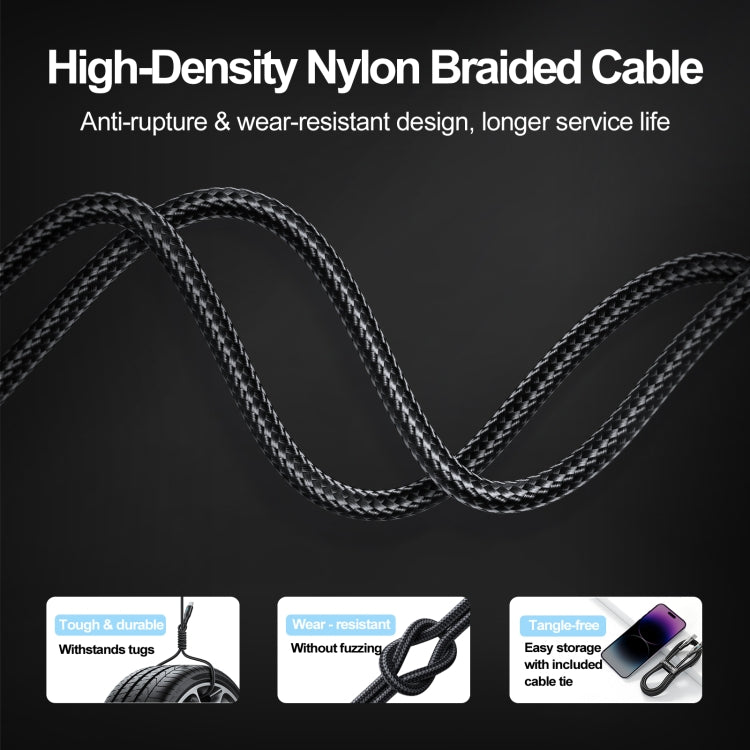 JOYROOM S-UC027A10 Extraordinary Series 3A USB-A to USB-C / Type-C Fast Charging Data Cable, Cable Length:3m