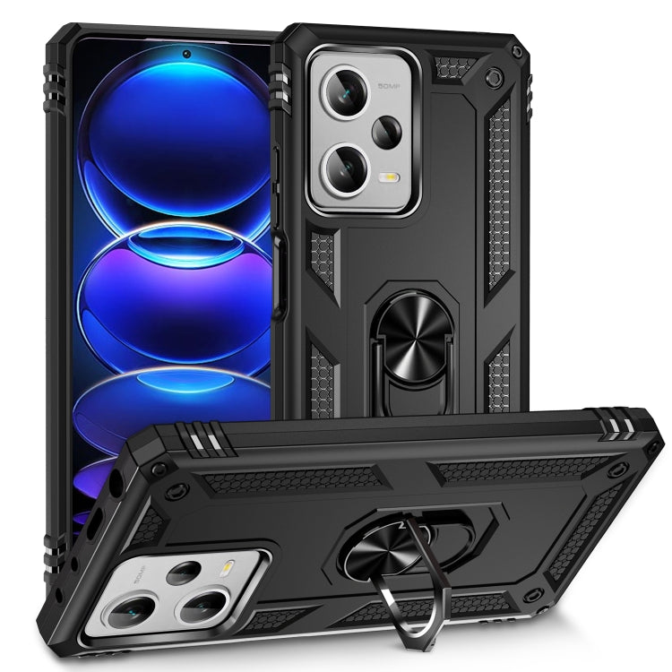 For Xiaomi Redmi Note 12 Pro+ Shockproof TPU + PC Phone Case with Holder