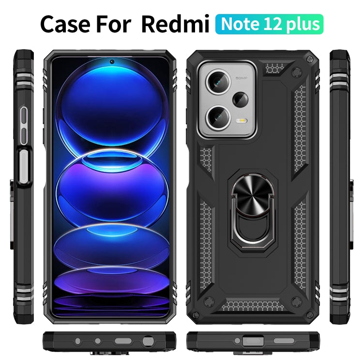 For Xiaomi Redmi Note 12 Pro+ Shockproof TPU + PC Phone Case with Holder