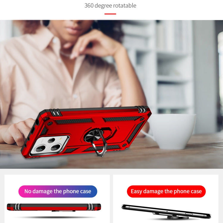 For Xiaomi Redmi Note 12 Pro+ Shockproof TPU + PC Phone Case with Holder