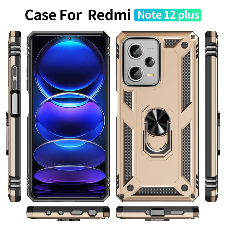 For Xiaomi Redmi Note 12 Pro+ Shockproof TPU + PC Phone Case with Holder