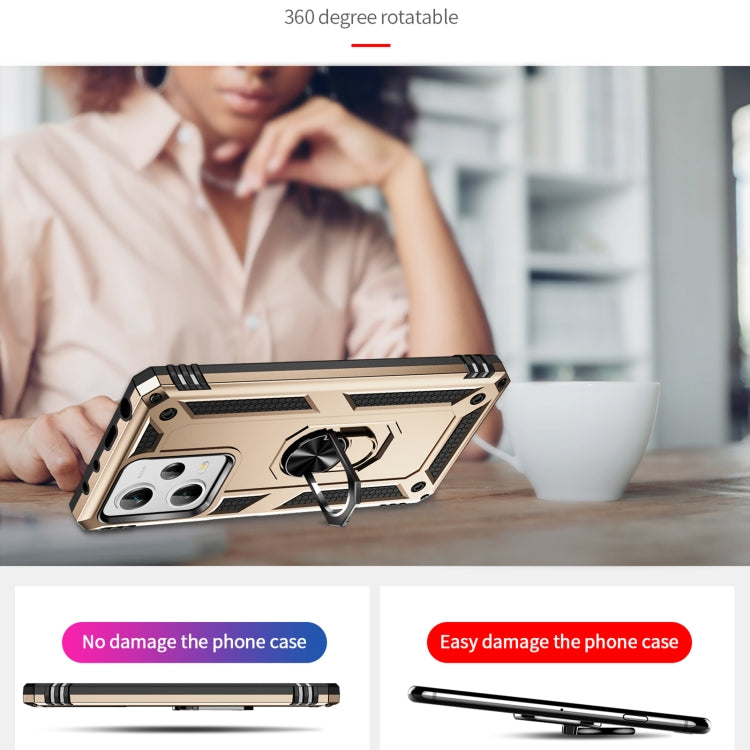 For Xiaomi Redmi Note 12 Pro+ Shockproof TPU + PC Phone Case with Holder