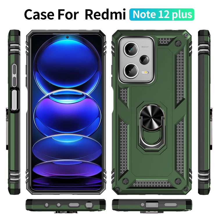 For Xiaomi Redmi Note 12 Pro+ Shockproof TPU + PC Phone Case with Holder