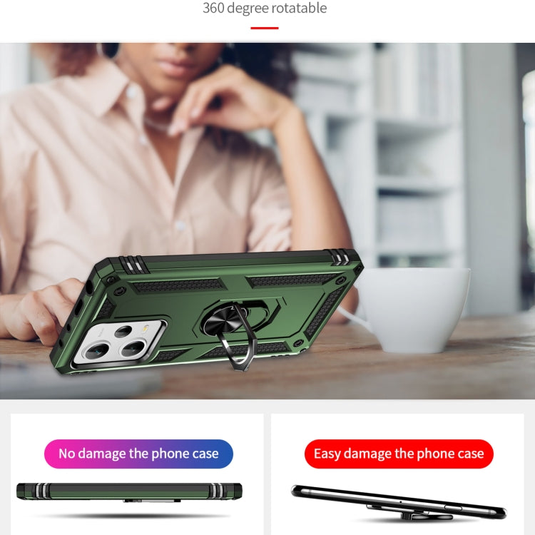 For Xiaomi Redmi Note 12 Pro+ Shockproof TPU + PC Phone Case with Holder