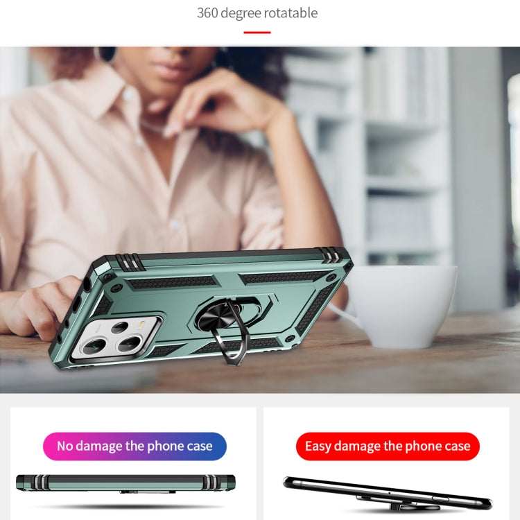 For Xiaomi Redmi Note 12 Pro+ Shockproof TPU + PC Phone Case with Holder