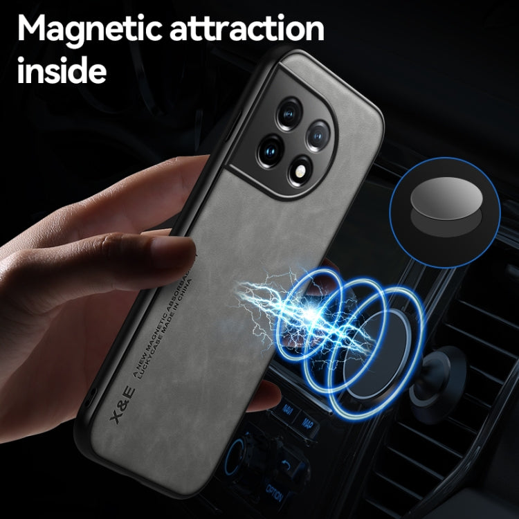 For OnePlus Ace 2 Lamba Skin Feel Magnetic Leather Phone Case