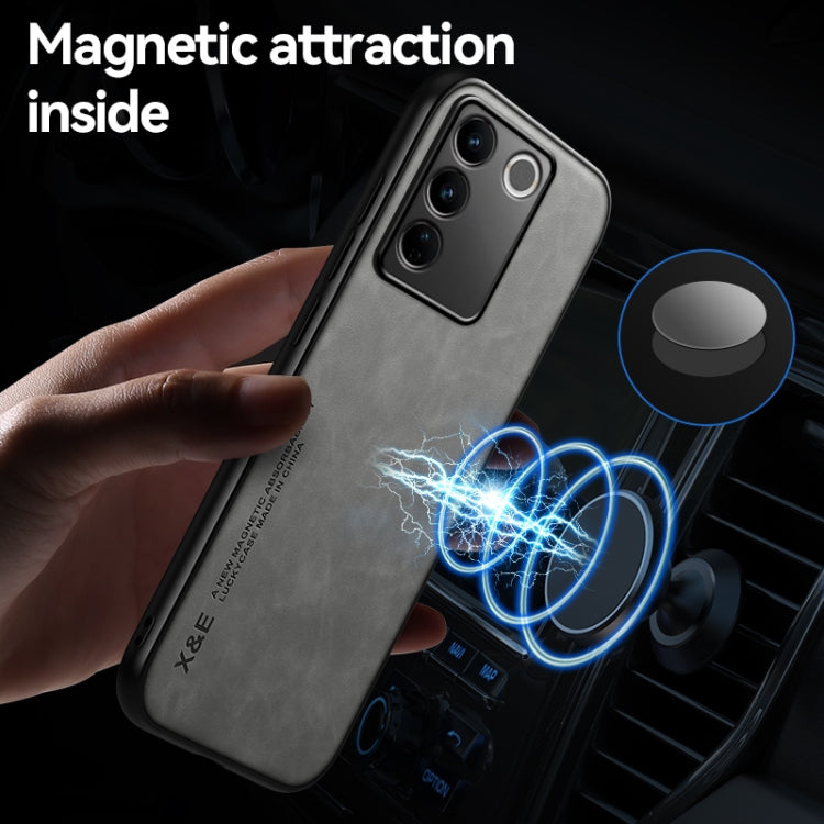 For vivo S16 Lamba Skin Feel Magnetic Leather Phone Case