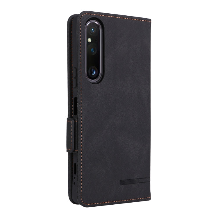 For Sony Xperia 1 V Magnetic Clasp Flip Leather Phone Case