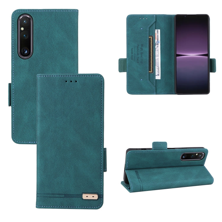 For Sony Xperia 1 V Magnetic Clasp Flip Leather Phone Case