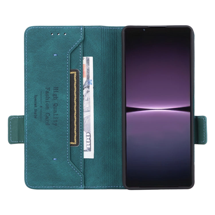 For Sony Xperia 1 V Magnetic Clasp Flip Leather Phone Case