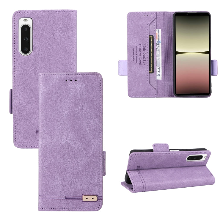 For Sony Xperia 10 V Magnetic Clasp Flip Leather Phone Case