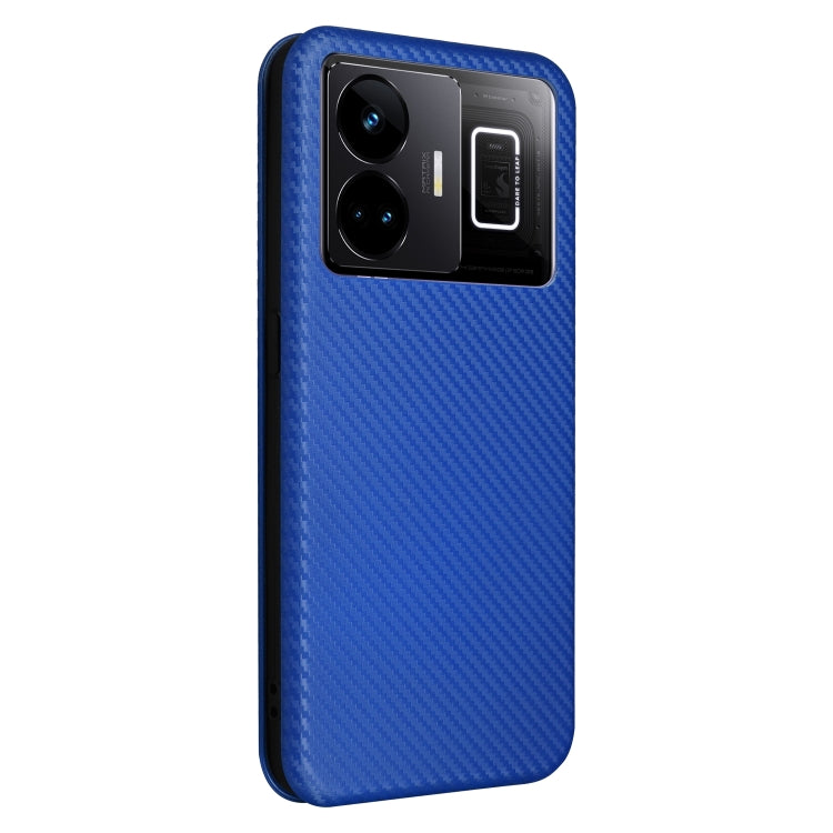 For Realme GT Neo 5 / Realme GT 3 Carbon Fiber Texture Flip Leather Phone Case