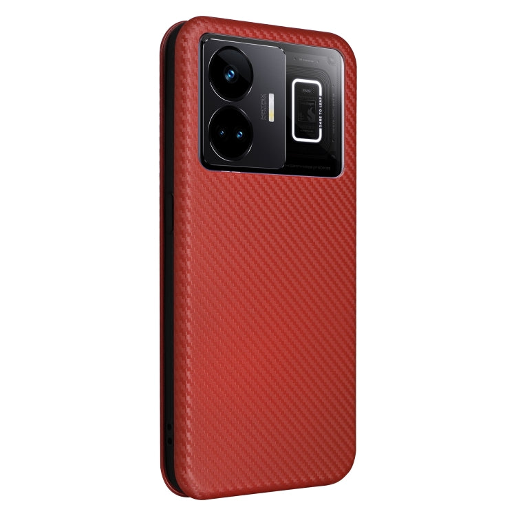 For Realme GT Neo 5 / Realme GT 3 Carbon Fiber Texture Flip Leather Phone Case