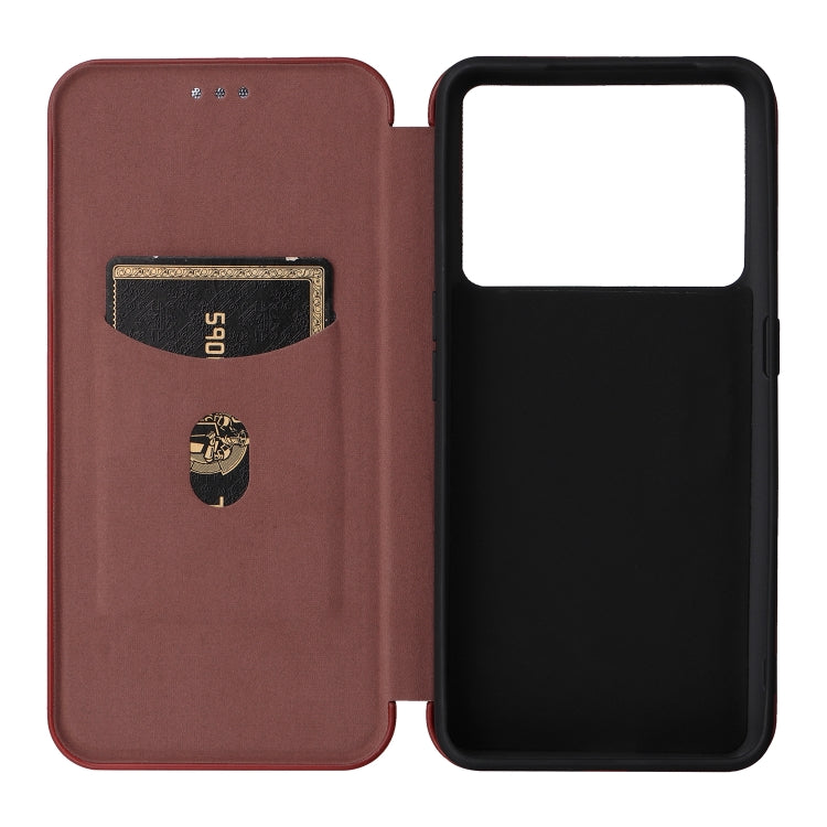 For Realme GT Neo 5 / Realme GT 3 Carbon Fiber Texture Flip Leather Phone Case