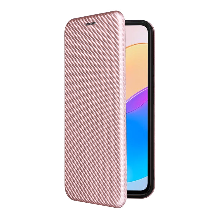 For Honor X5 Carbon Fiber Texture Flip Leather Phone Case