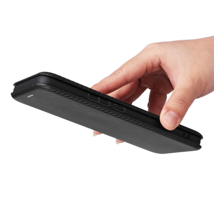 For Honor X5 Carbon Fiber Texture Flip Leather Phone Case