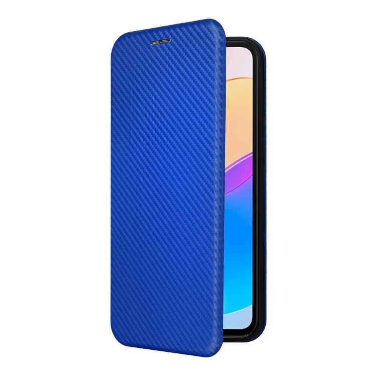 For Honor X5 Carbon Fiber Texture Flip Leather Phone Case