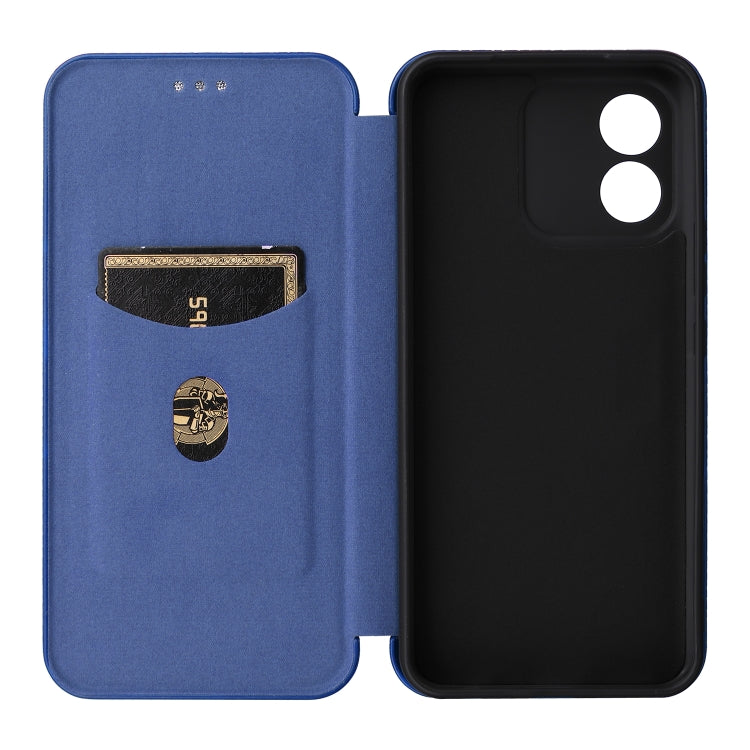 For Honor X5 Carbon Fiber Texture Flip Leather Phone Case