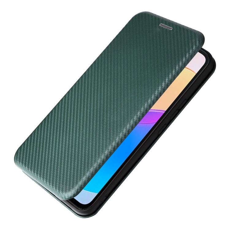 For Honor X5 Carbon Fiber Texture Flip Leather Phone Case