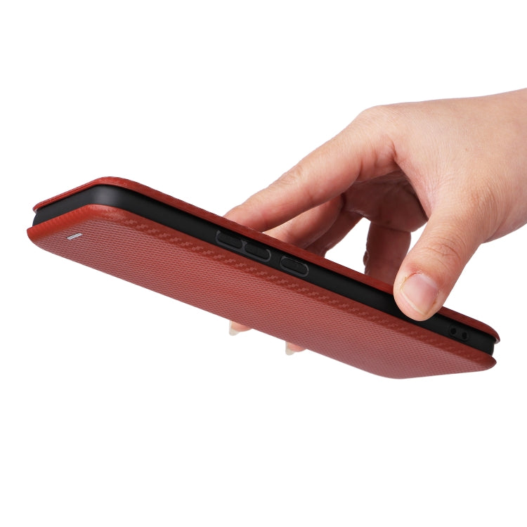 For Honor X5 Carbon Fiber Texture Flip Leather Phone Case