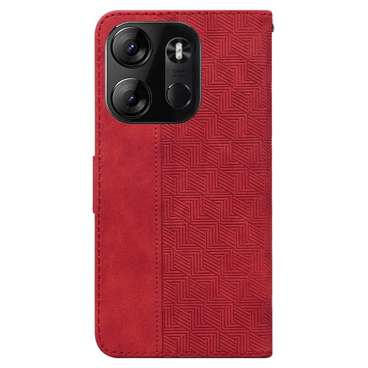 For Tecno Spark Go 2023 / Pop 7 Pro Geometric Embossed Leather Phone Case