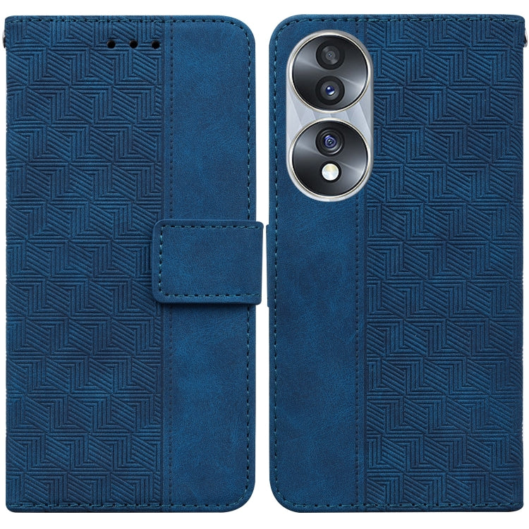 For Honor 70 Geometric Embossed Leather Phone Case