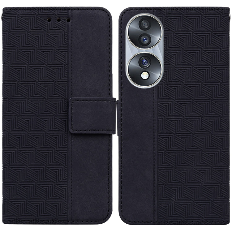For Honor 70 Geometric Embossed Leather Phone Case