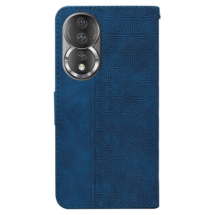 For Honor 80 Geometric Embossed Leather Phone Case
