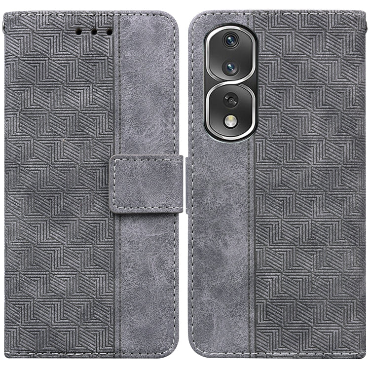 For Honor 80 Pro Geometric Embossed Leather Phone Case