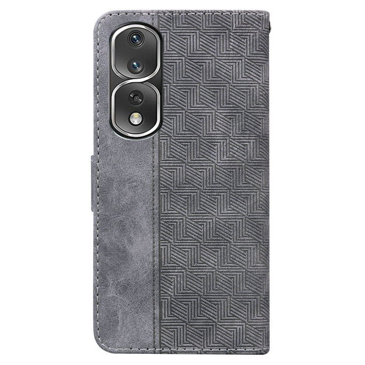 For Honor 80 Pro Geometric Embossed Leather Phone Case