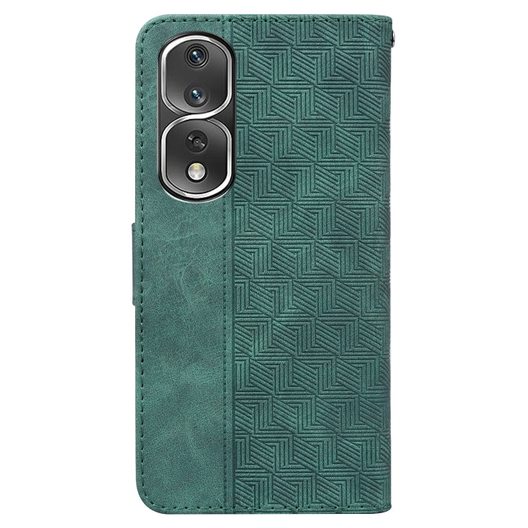 For Honor 80 Pro Geometric Embossed Leather Phone Case