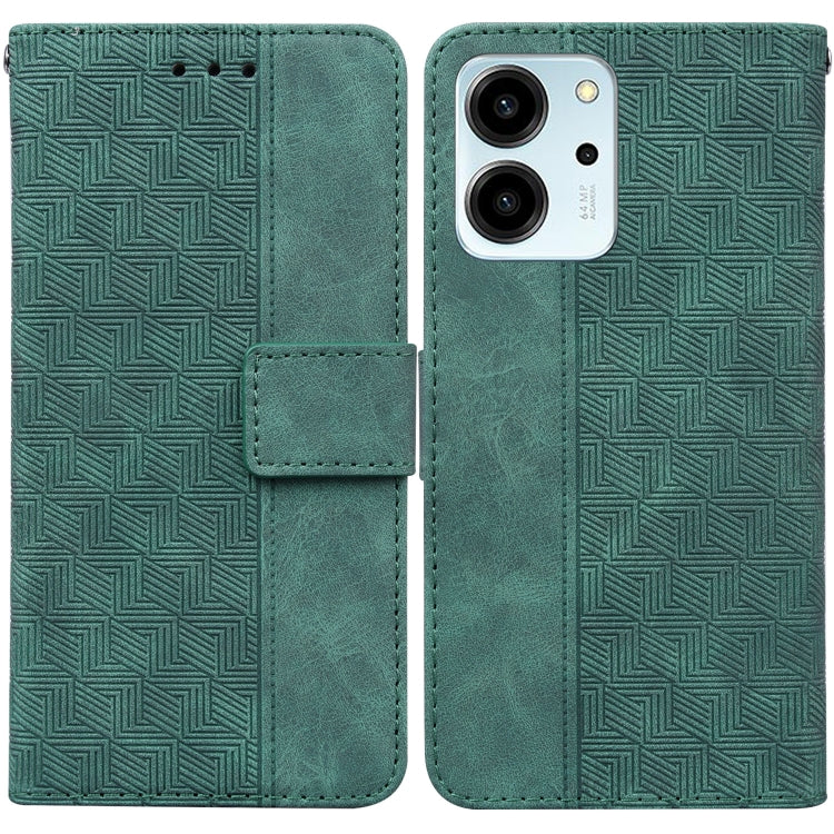 For Honor 80 SE Geometric Embossed Leather Phone Case