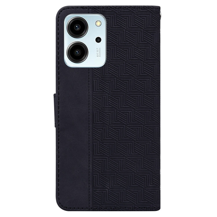 For Honor 80 SE Geometric Embossed Leather Phone Case