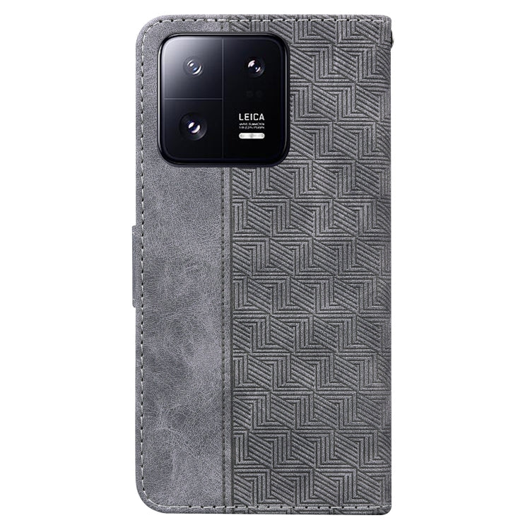 For Xiaomi 13 Pro Geometric Embossed Leather Phone Case