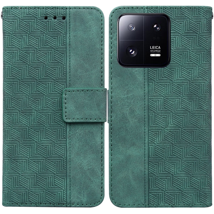 For Xiaomi 13 Pro Geometric Embossed Leather Phone Case