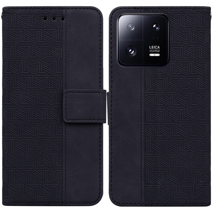 For Xiaomi 13 Pro Geometric Embossed Leather Phone Case