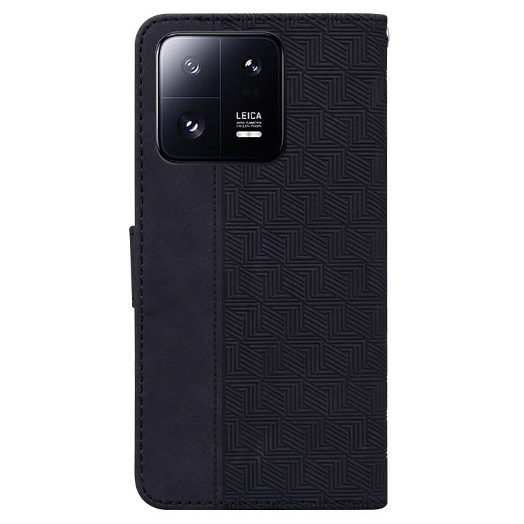 For Xiaomi 13 Pro Geometric Embossed Leather Phone Case