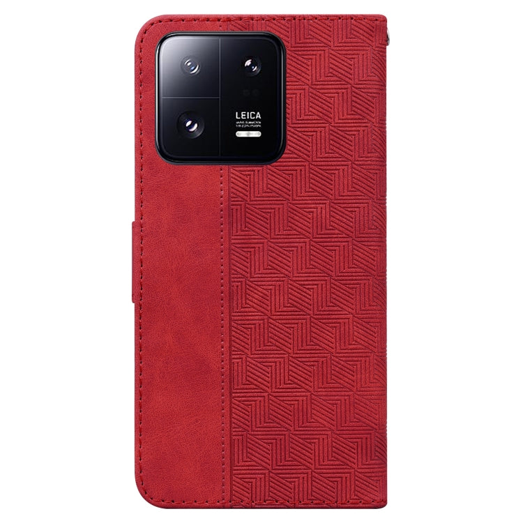 For Xiaomi 13 Pro Geometric Embossed Leather Phone Case