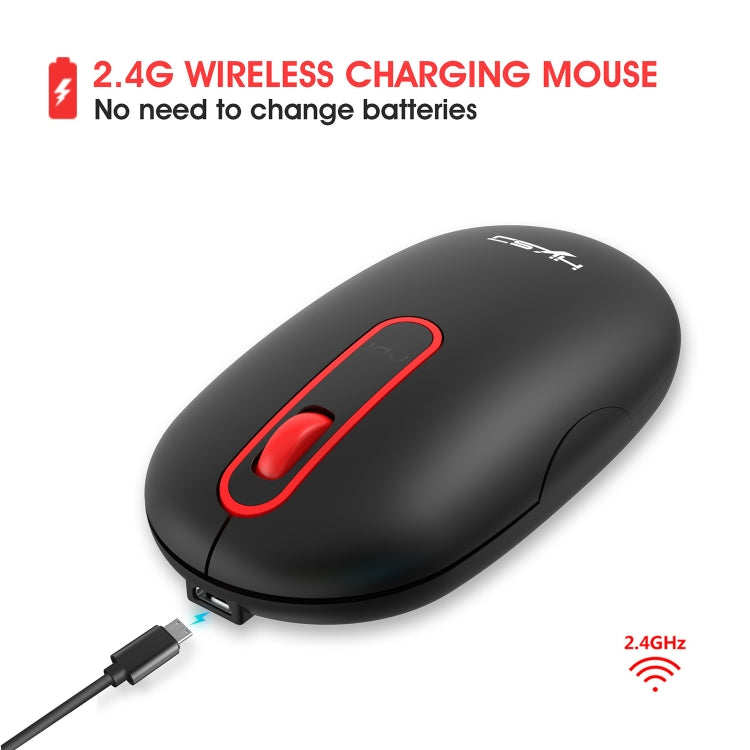 HXSJ T15 2.4GHz 4 Keys Wireless Mute Mouse