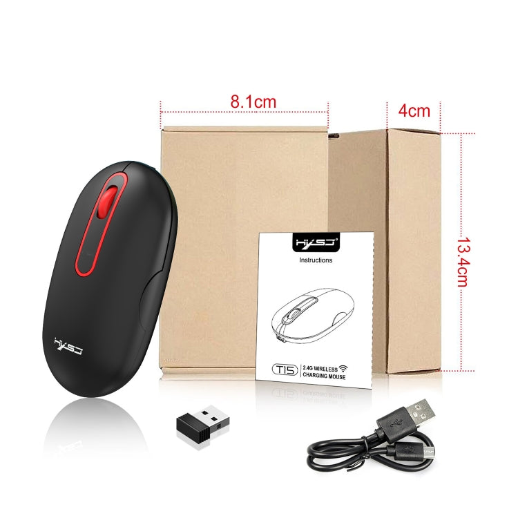 HXSJ T15 2.4GHz 4 Keys Wireless Mute Mouse