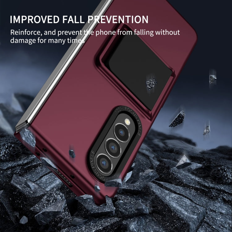 For Samsung Galaxy Z Fold3 5G Three-dimensional Folding Holder PC Phone Case