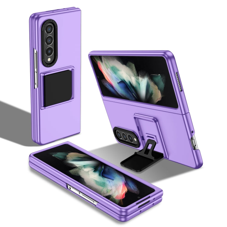 For Samsung Galaxy Z Fold3 5G Three-dimensional Folding Holder PC Phone Case