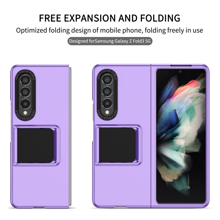 For Samsung Galaxy Z Fold3 5G Three-dimensional Folding Holder PC Phone Case