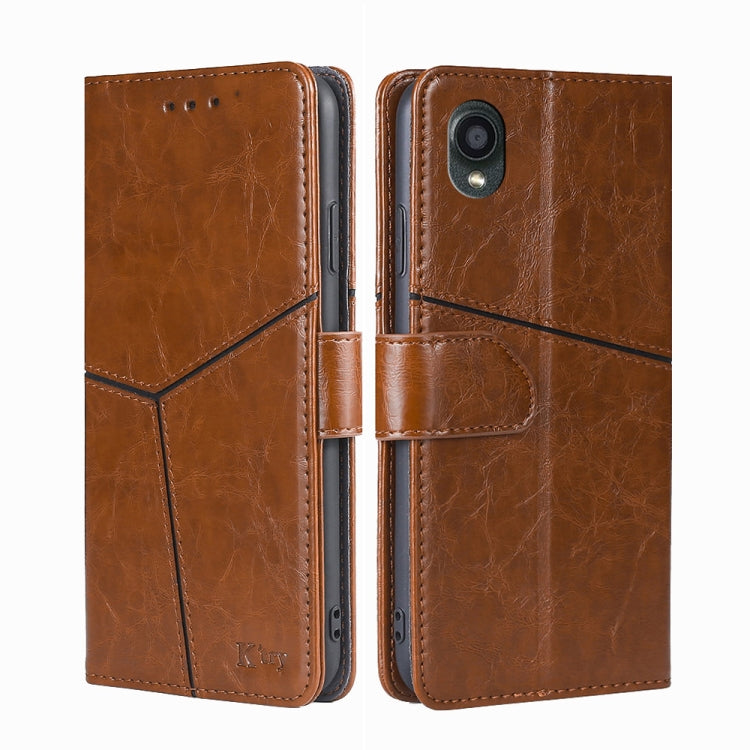 For Kyocera Digno BX2-Digno SX2-A101KC Geometric Stitching Horizontal Flip Leather Phone Case