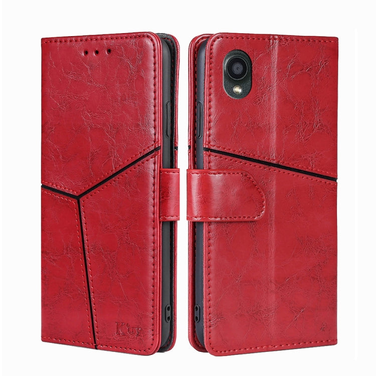 For Kyocera Digno BX2-Digno SX2-A101KC Geometric Stitching Horizontal Flip Leather Phone Case