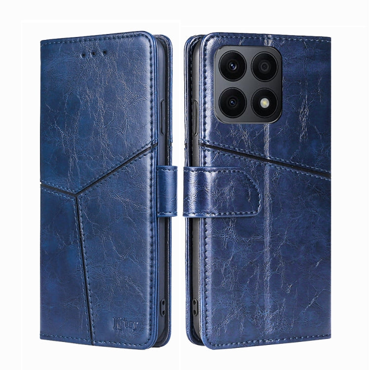 For Honor X8A Geometric Stitching Horizontal Flip Leather Phone Case