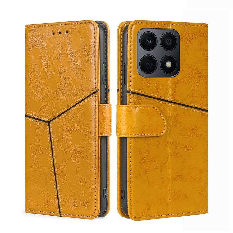 For Honor X8A Geometric Stitching Horizontal Flip Leather Phone Case