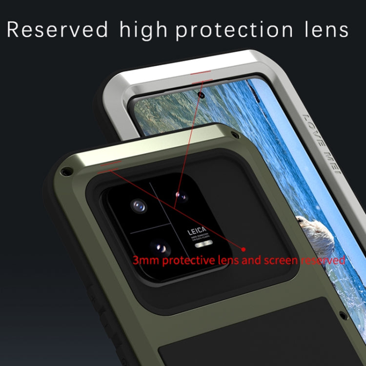 For Xiaomi 13 Pro LOVE MEI Metal Shockproof Life Waterproof Dustproof Phone Case